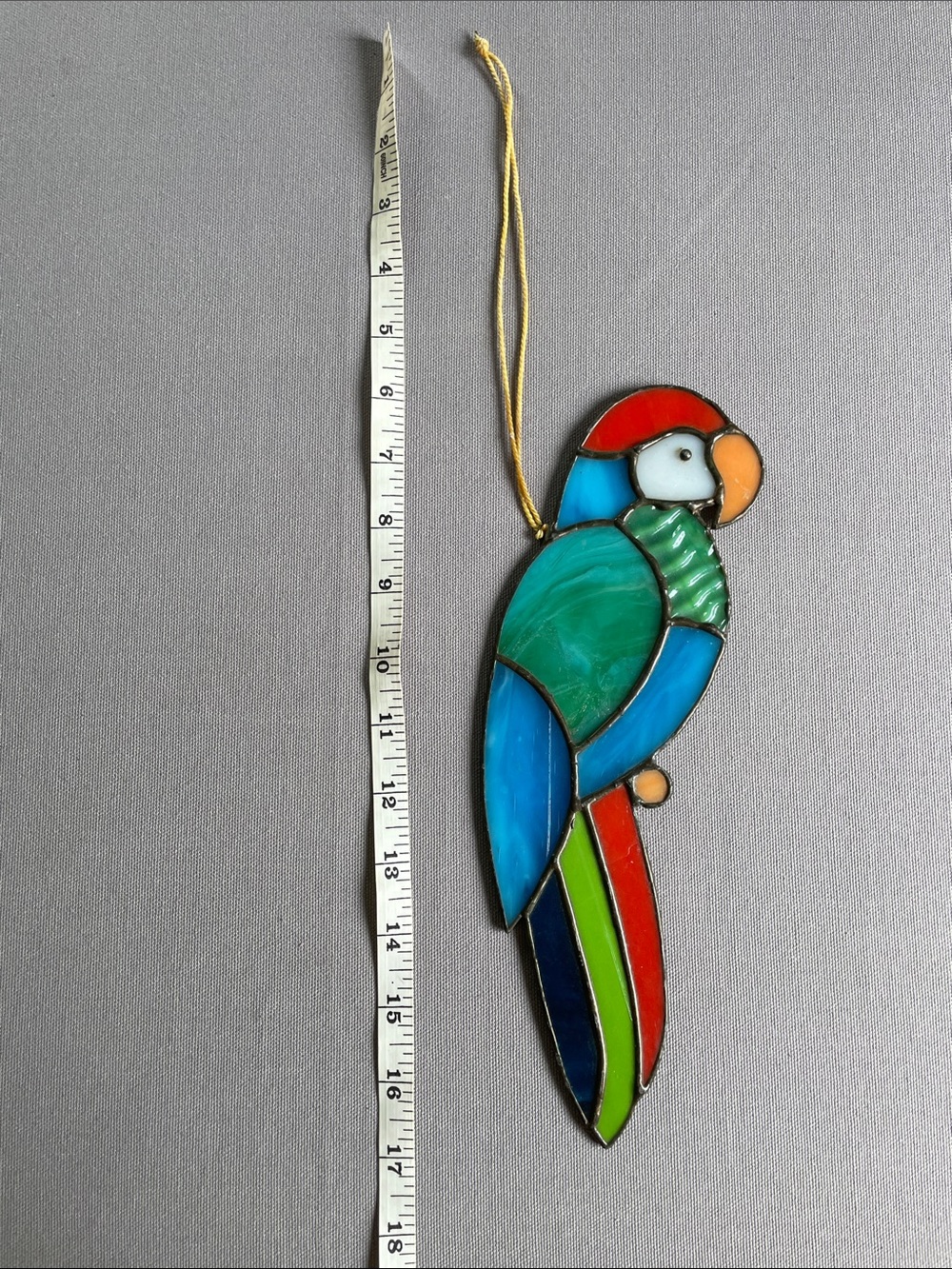 Stained Glass Parrot Sun Catcher - Picture 2 of 4
